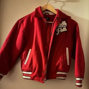 Varsity bomber jacket